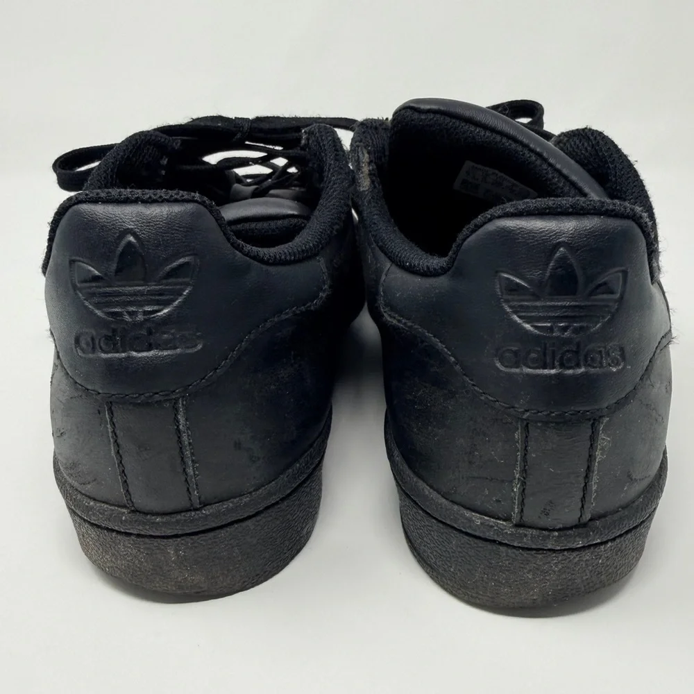 Adidas Superstar Black Sneakers 80s Street Sporty Footwear Athletic Shoes Unisex - Picture 5 of 17